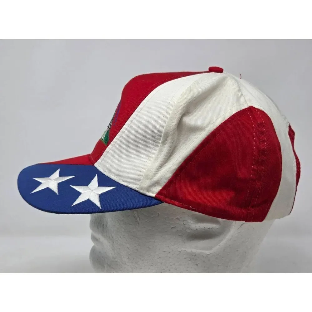 VINTAGE FRENCH LICK RESORT GOLF RED WHITE BLUE HAT CAP SNAPBACK